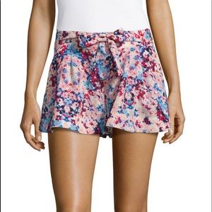 Parker Pink Floral Tie-Waist Shorts
